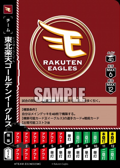 東北楽天ゴールデンイーグルス 【TBP01-TEAM-E02】